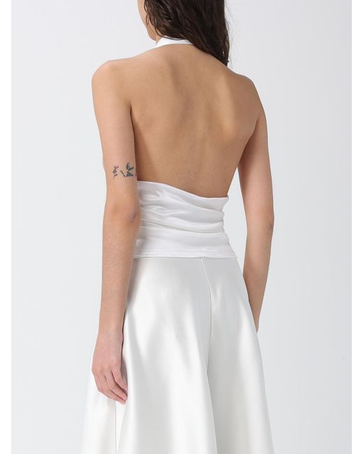 Elisabetta Franchi White Canottiera
