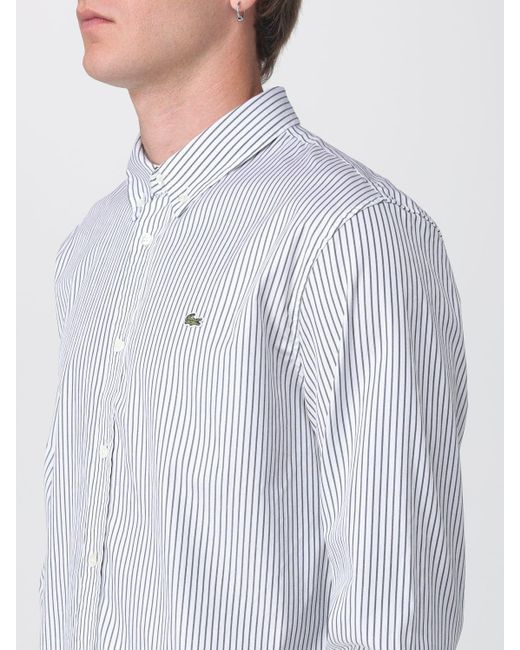 Chemise Homme Lacoste pour homme en coloris Gray