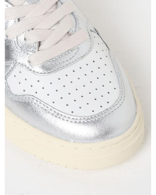 Autry White Medalist Leder-Sneakers