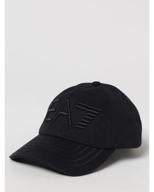 EA7 Black Hat for men