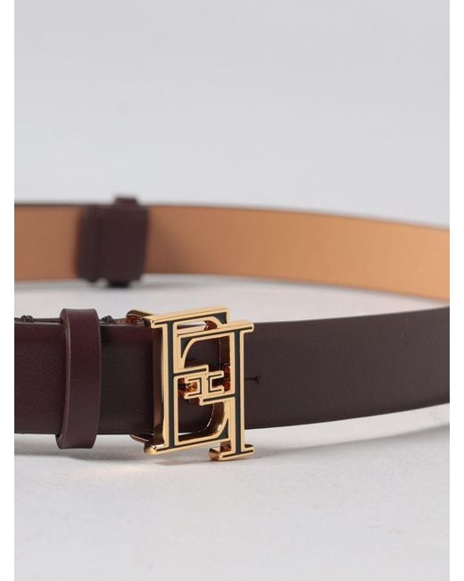 Elisabetta Franchi Brown Leather Belt