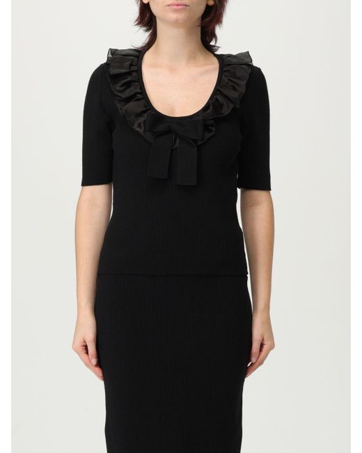 Alessandra Rich Black T-Shirt
