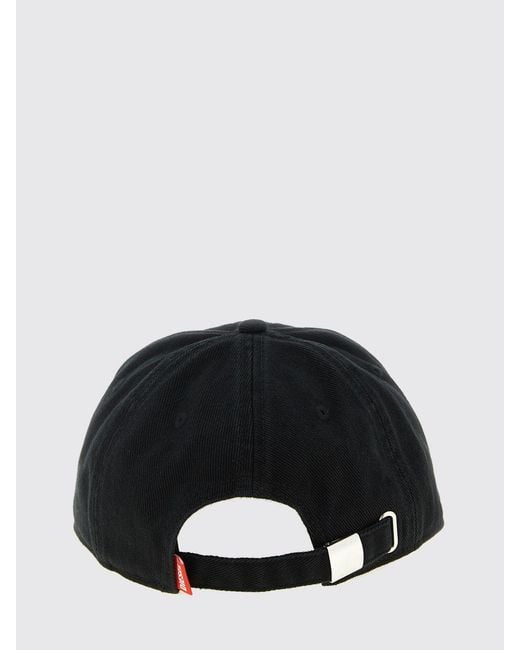DIESEL Black C-Plak Cotton Twill Hat for men