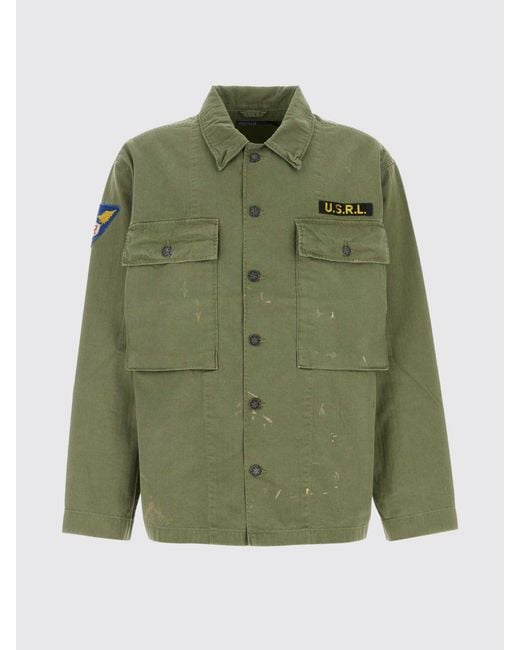 Polo Ralph Lauren Green Cotton Cargo Pocket Jacket for men