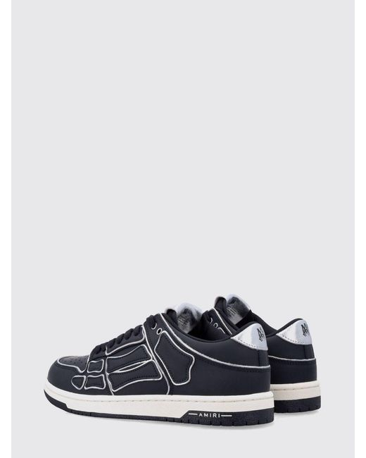 Amiri Blue Skel Leather Sneakers for men