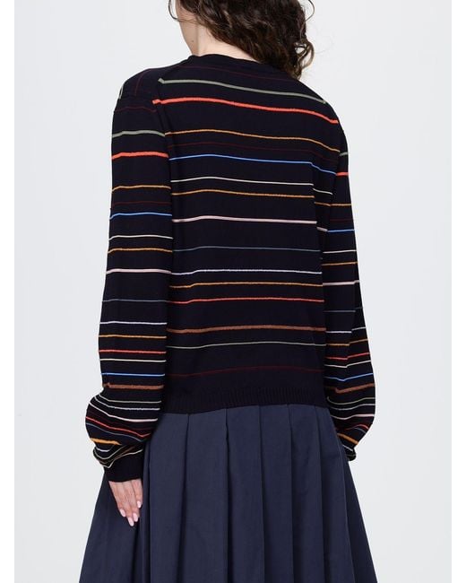 Paul Smith Blue Striped Cotton Cardigan