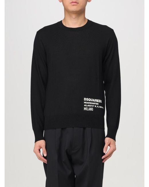 DSquared² Black Sweater for men