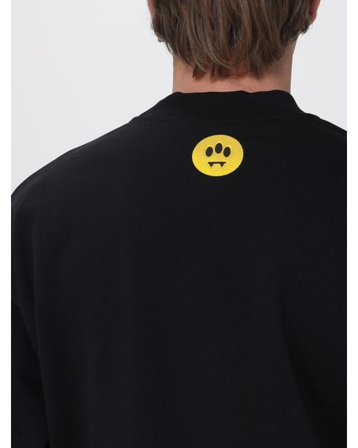 Barrow Blue Crewneck Cotton Sweatshirt for men