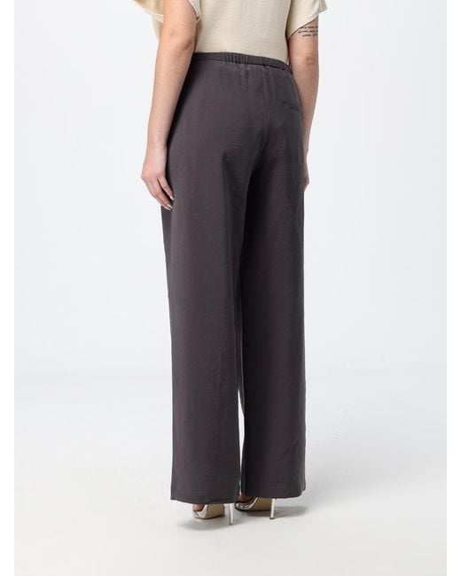 Alysi Gray Modal Blend Palazzo Trousers