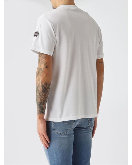 Colmar White Basic Cotton T-Shirt for men