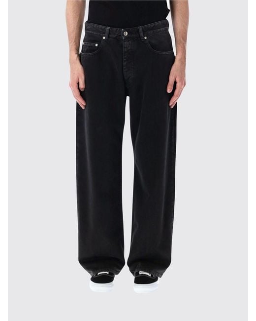 ICON DENIM Black Wide Jeans for men