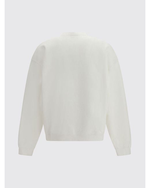DSquared² White Cotton Crewneck Sweatshirt With Logo for men