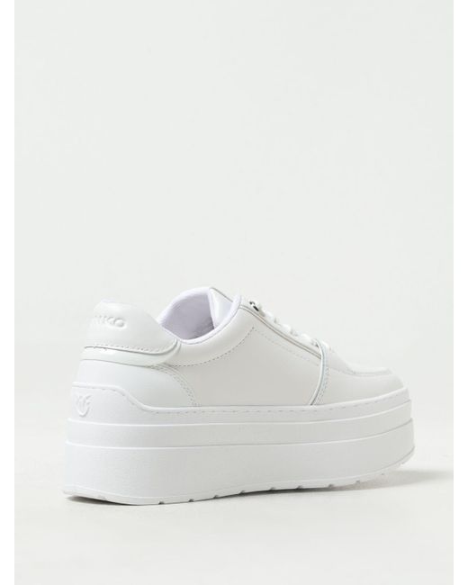 Sneakers Greta in pelle di Pinko in White