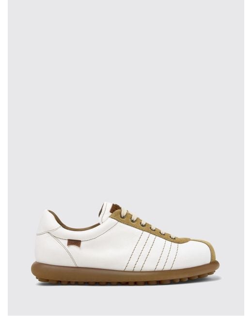 Camper White Pelotas Vegetable-Tanned Leather And Suede Sneakers for men