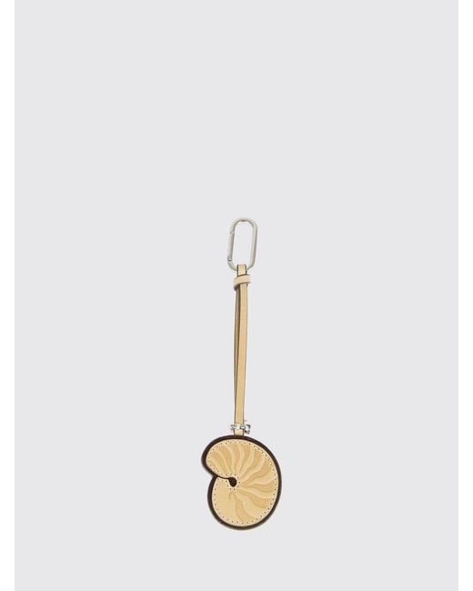 Tory Burch White Shell Leather Bag Charm
