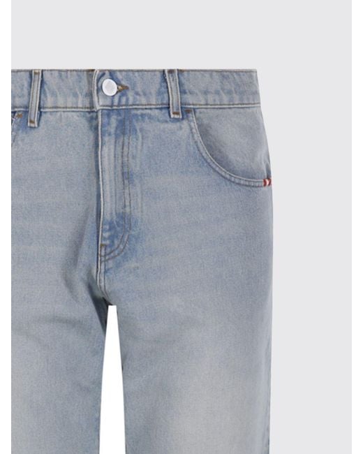 AMISH Blue James Straight Cotton Denim Jeans for men