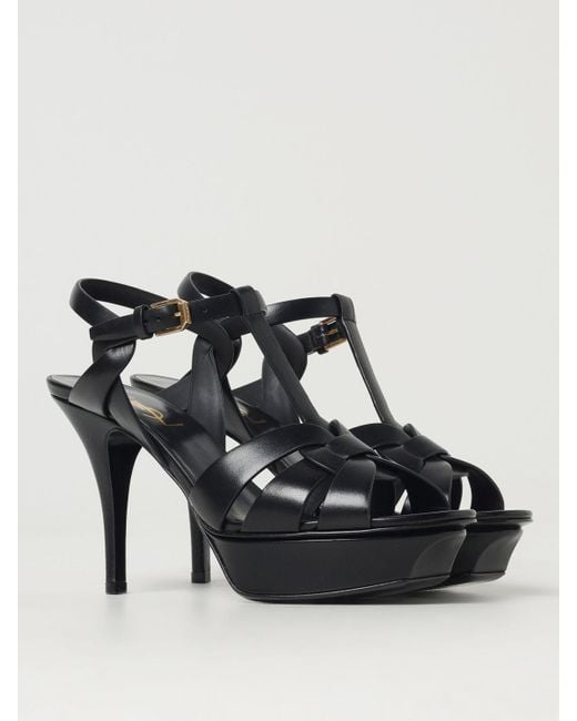 Saint Laurent Black Heeled Sandals