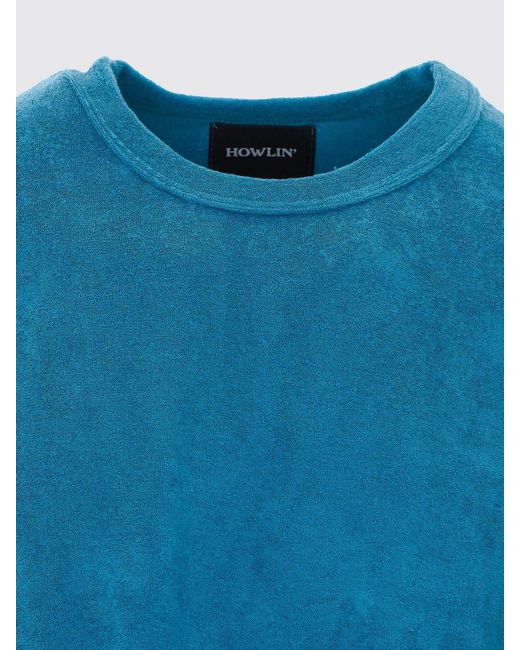 Howlin' By Morrison Blue Relaxed Fit Crew Neck T-Shirt for men