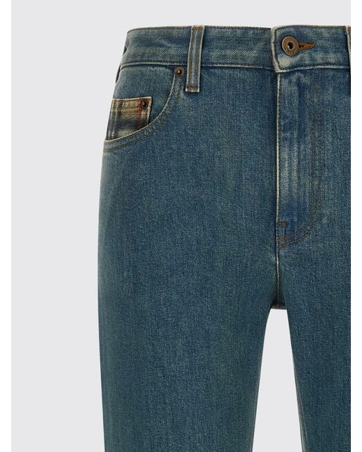 Vaqueros Slim Fit De Denim Elástico Burberry de color Blue