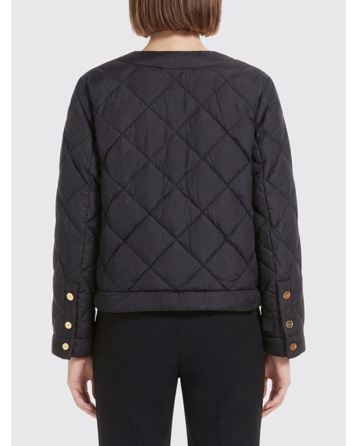 Max Mara Black Padded Nylon Down Jacket
