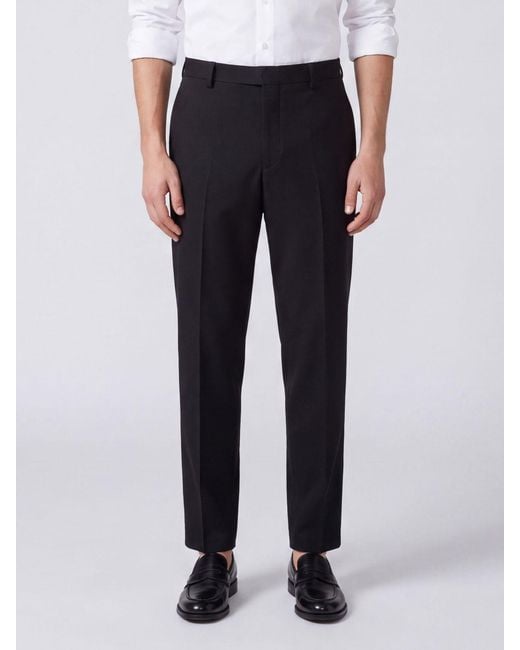 Jil Sander Blue Slim Fit Tailored Wool And Mohair Trousers for men