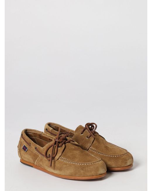 Sebago Brown Owen Suede Boat Loafers for men