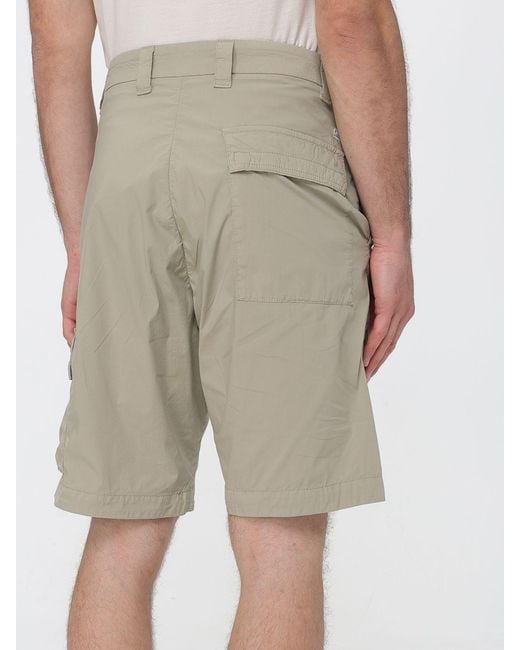 C P Company Natural Cotton Cargo Shorts for men