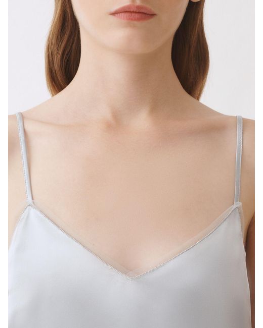 Fabiana Filippi White Basic Viscose Top Magda Butrym