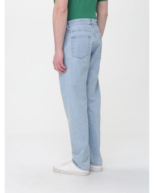 PT Torino Blue Denim Straight Jeans for men