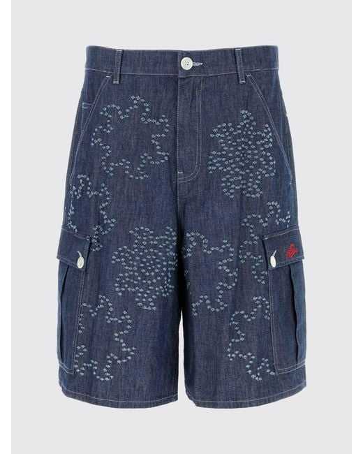 Marni Blue Cotton Denim Shorts for men
