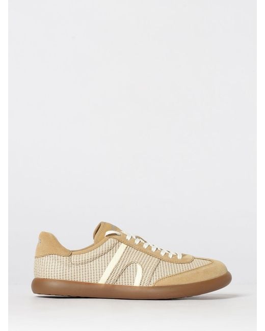 Camper White Pelotas Soller Lyocell And Suede Sneakers for men