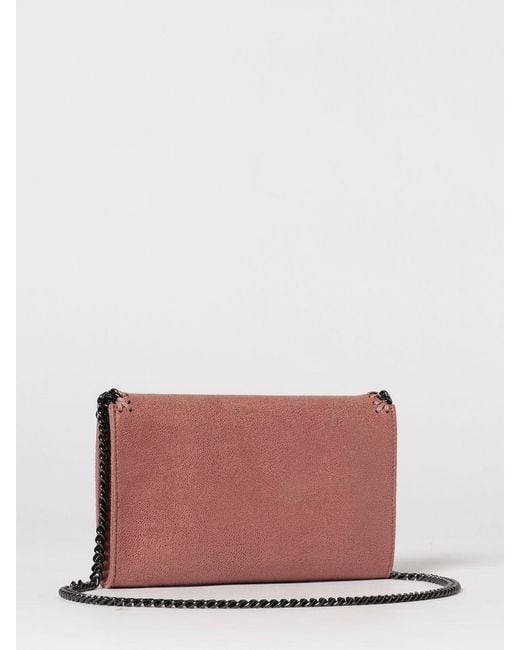 Stella McCartney Pink Falabella Eco Shaggy Deer Mini Crossbody Bag