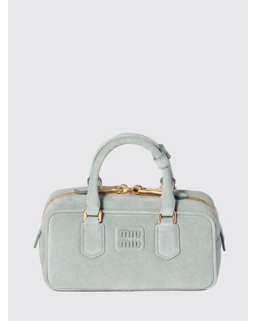 Miu Miu Multicolor Suede Calfskin Handbag