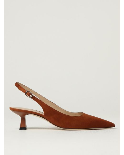 Stuart Weitzman Brown 50Mm Pointed-Toe Slingback Pumps