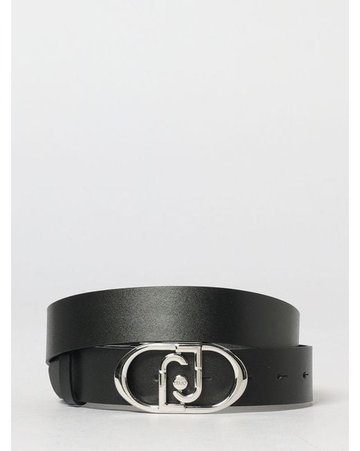 Liu Jo Gray Faux Leather Belt