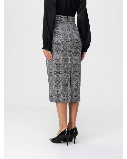 Elisabetta Franchi Gray Skirt