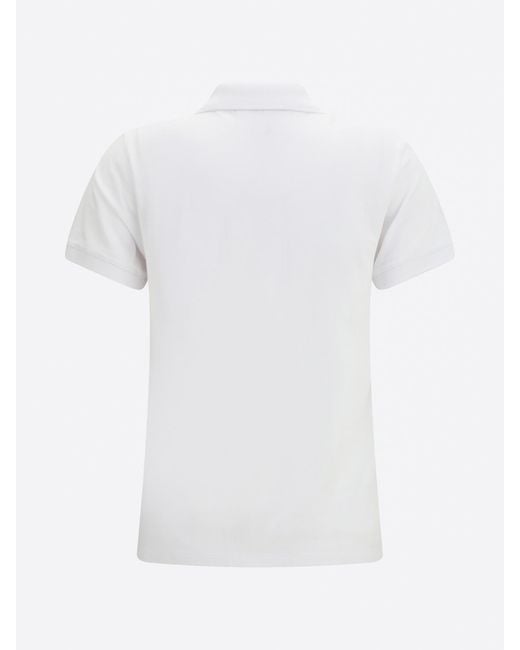 Maison Kitsuné White Maison Kitsun&Eacute Organic Cotton Polo Shirt for men