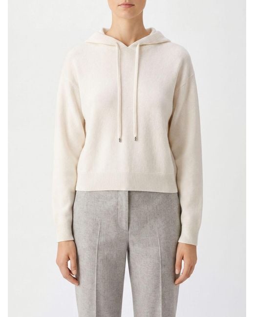 Kujten Natural Hooded Knitted Jumper