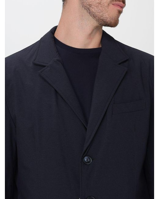 Herno Blue Double-Layer Blazer for men