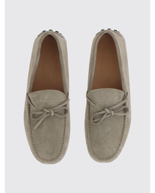 Tod's Natural Gommino Driver Suede Loafers for men