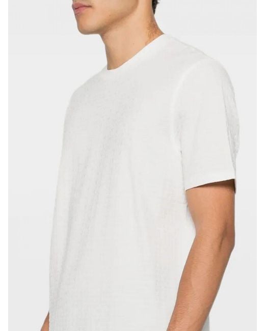 Emporio Armani White Basic Cotton T-Shirt for men