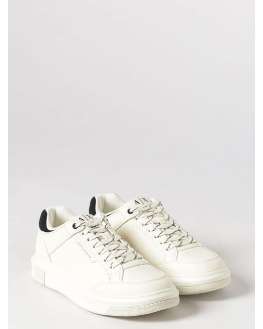 ARMANI EXCHANGE White Trainers for men
