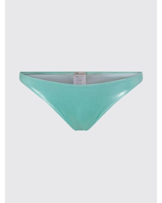 Blumarine Blue Stretch Polyester Bikini Bottom