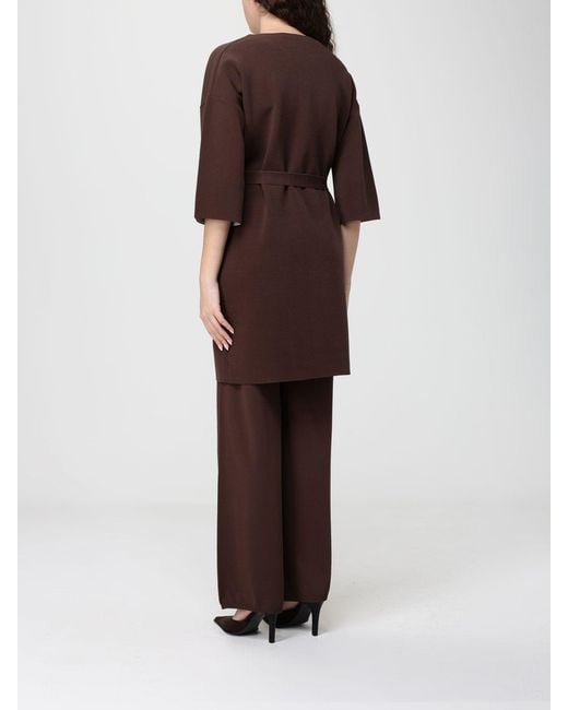 Kangra Brown Viscose Blend Cardigan