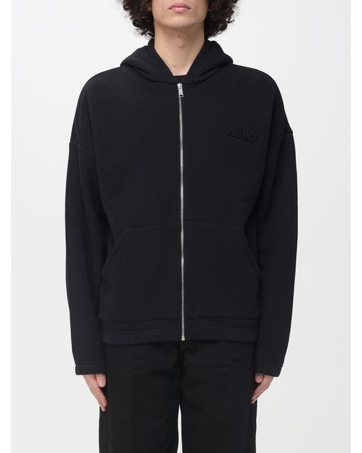 Autry Blue Cotton Hoodie With Zip for men