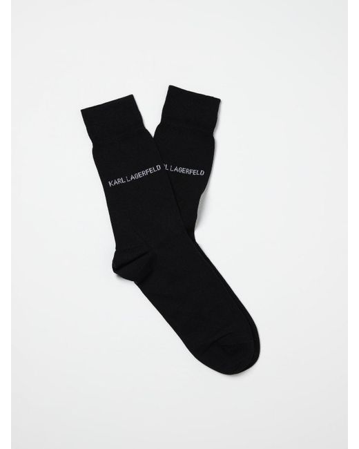 Karl Lagerfeld Black Socks for men