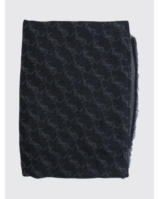 Sciarpa Uomo di Saint Laurent in Black da Uomo