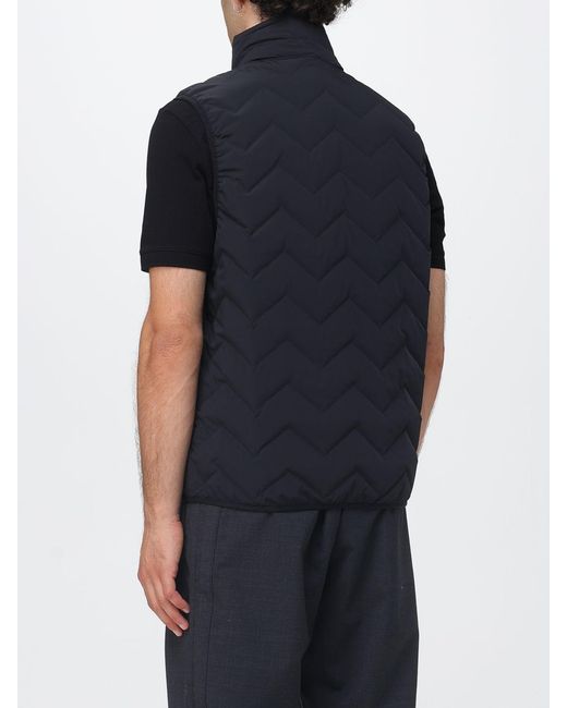 Emporio Armani Blue Essential Padded Nylon Vest for men