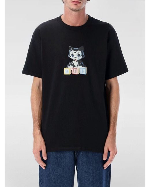 Huf Black T-Shirt for men