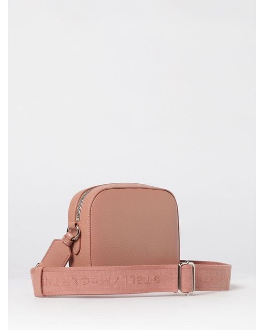Stella McCartney Pink Grained Faux Leather Camera Bag